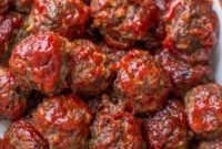 Sticky BBQ Meatballs