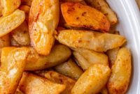 Golden Crispy Potato Wedges