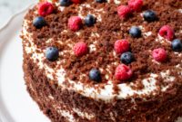 Decadent German Chocolate Cake with Cream Cheese Frosting