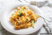 Loaded Chicken Broccoli Rice Casserole
