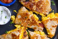 Easy & Healthy Whole Wheat Breakfast Quesadillas