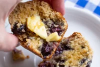 Delicious Whole Wheat Blueberry Muffins