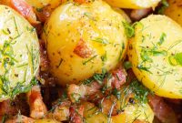 Baby Potatoes in Savory Bacon Butter Sauce