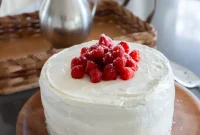 Hearty Whole Wheat Raspberry Honey Cake