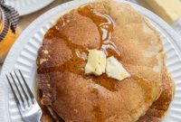 Fluffy Whole Wheat Sourdough Pancakes