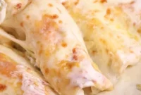 Creamy White Chicken Enchiladas