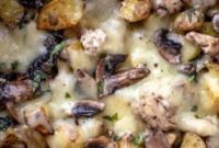 Loaded Chicken & Mushroom Potato Bake