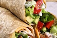 Creamy Avocado Bacon Ranch Wraps