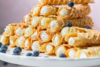Crispy Pizzelle Rolls with Cream Filling