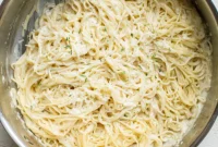 Heavenly Garlic Parmesan Angel Hair