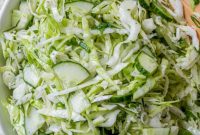 Crisp Cabbage Cucumber Slaw