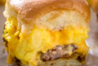 Irresistible Sausage Egg and Cheese Sliders