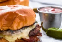 Fiery Pepper Jack Bacon Burger