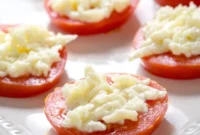 Simple Tomato and Cheese Appetizer