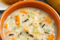 Hearty Creamy Chicken and Wild Rice Soup