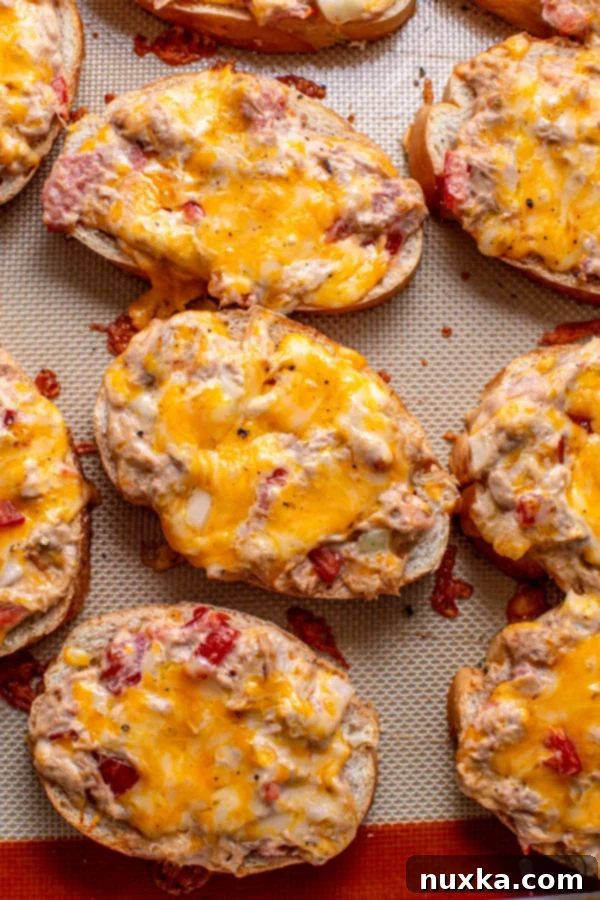 Delicious Easy Tuna Melt on Toasted Bread