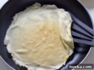 Step 5: Stacked cooked crepes ready for serving.