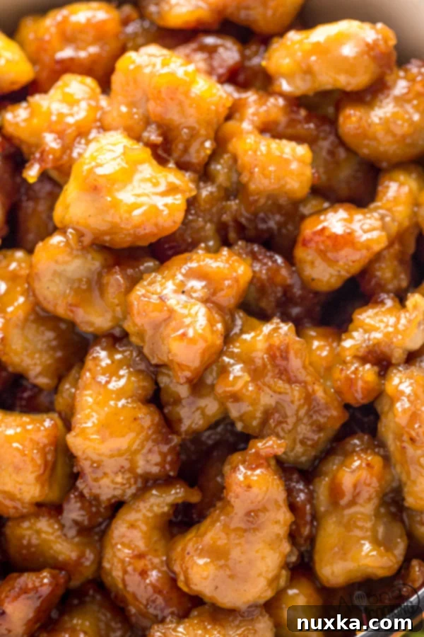 Easy homemade orange chicken, crispy and delicious