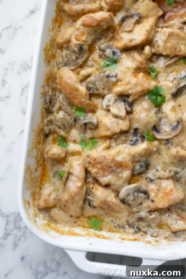 chicken gloria casserole with creamy homemade gravy instead of canned soup