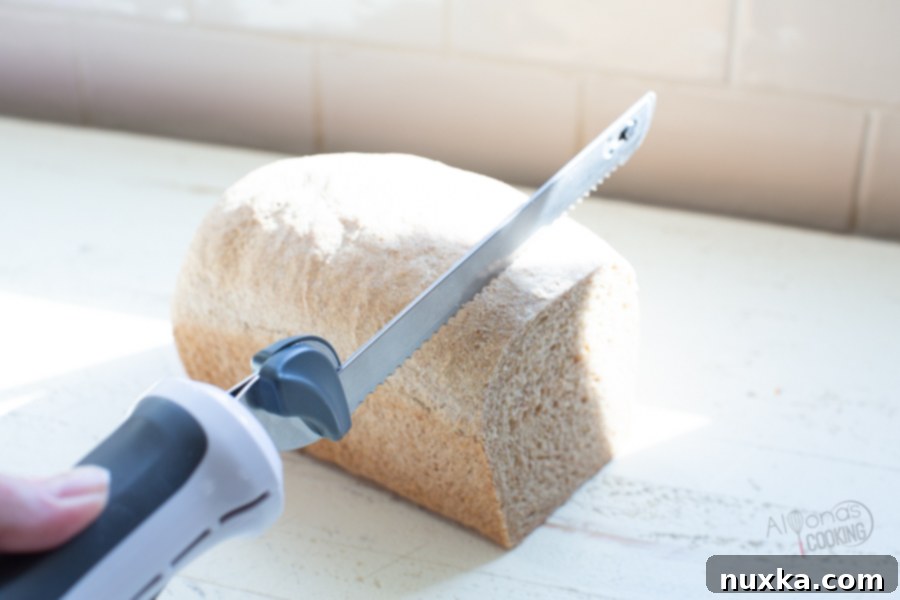 slicing bread 