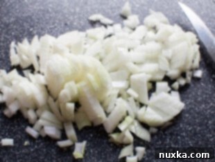 image of diced onions for Philly CheeseSteak sandwiches