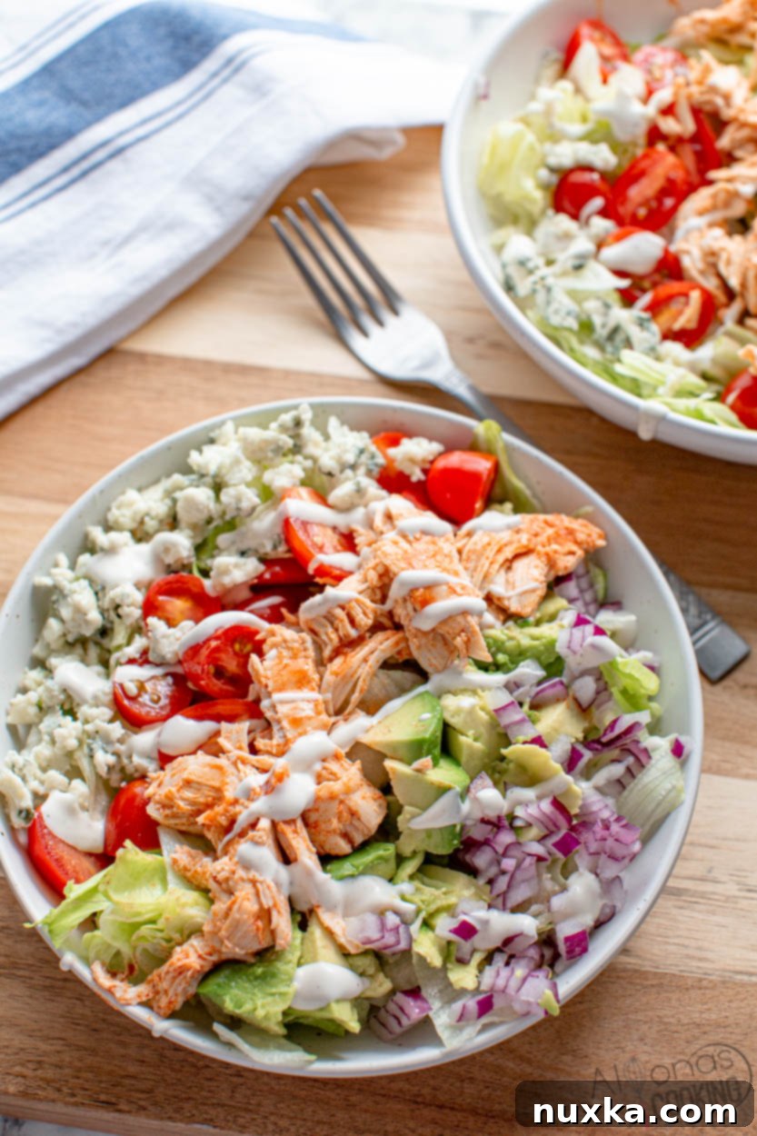 Ingredients for Buffalo Chicken Salad laid out