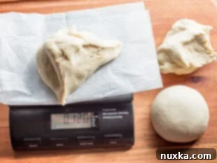 dividing pizza dough