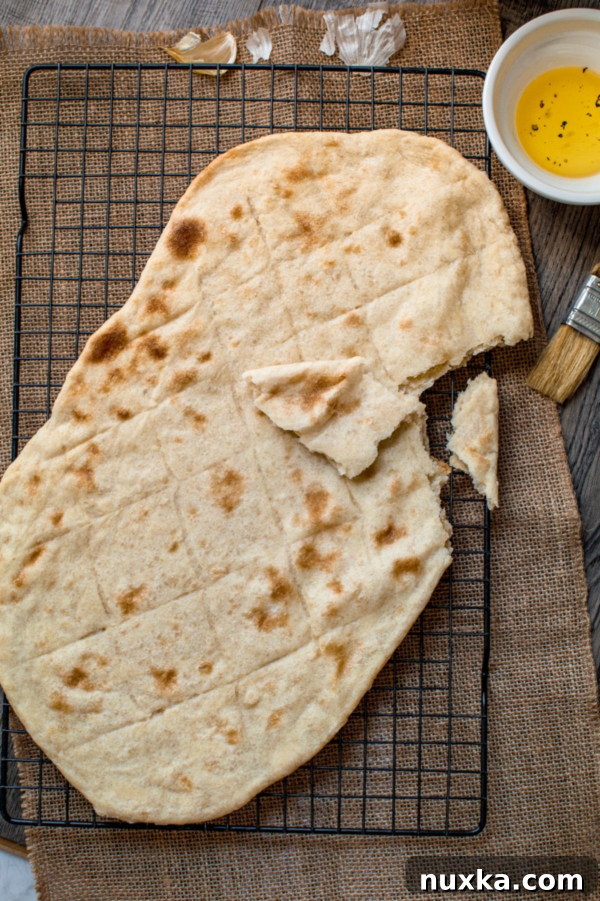 baked unleavened bread (handmade soft matzo)