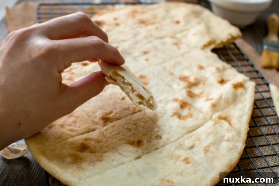 image of unleavened bread (soft matzo)
