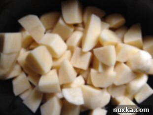 slow cooker braised potatoes