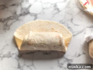 how to roll a burrito like Taco bell