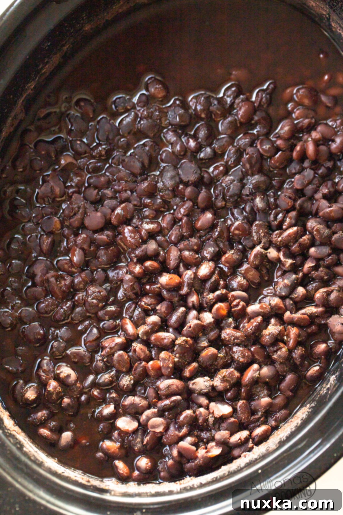 how to cook black beans in the slow cooker 