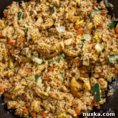 Teriyaki Chicken and Fried Rice made with homemade teriyaki sauce