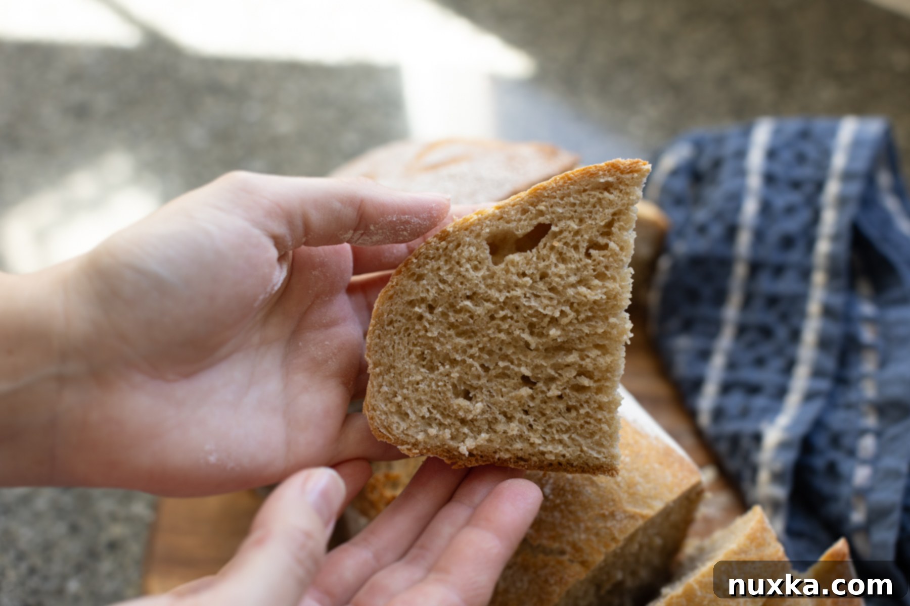 slices of whole wheat sourdough bread
