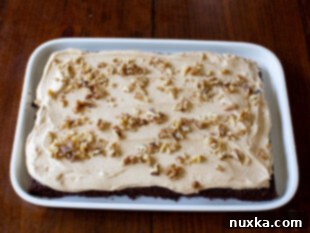 how to garnish a chocolate dulce de leche cake with walnuts