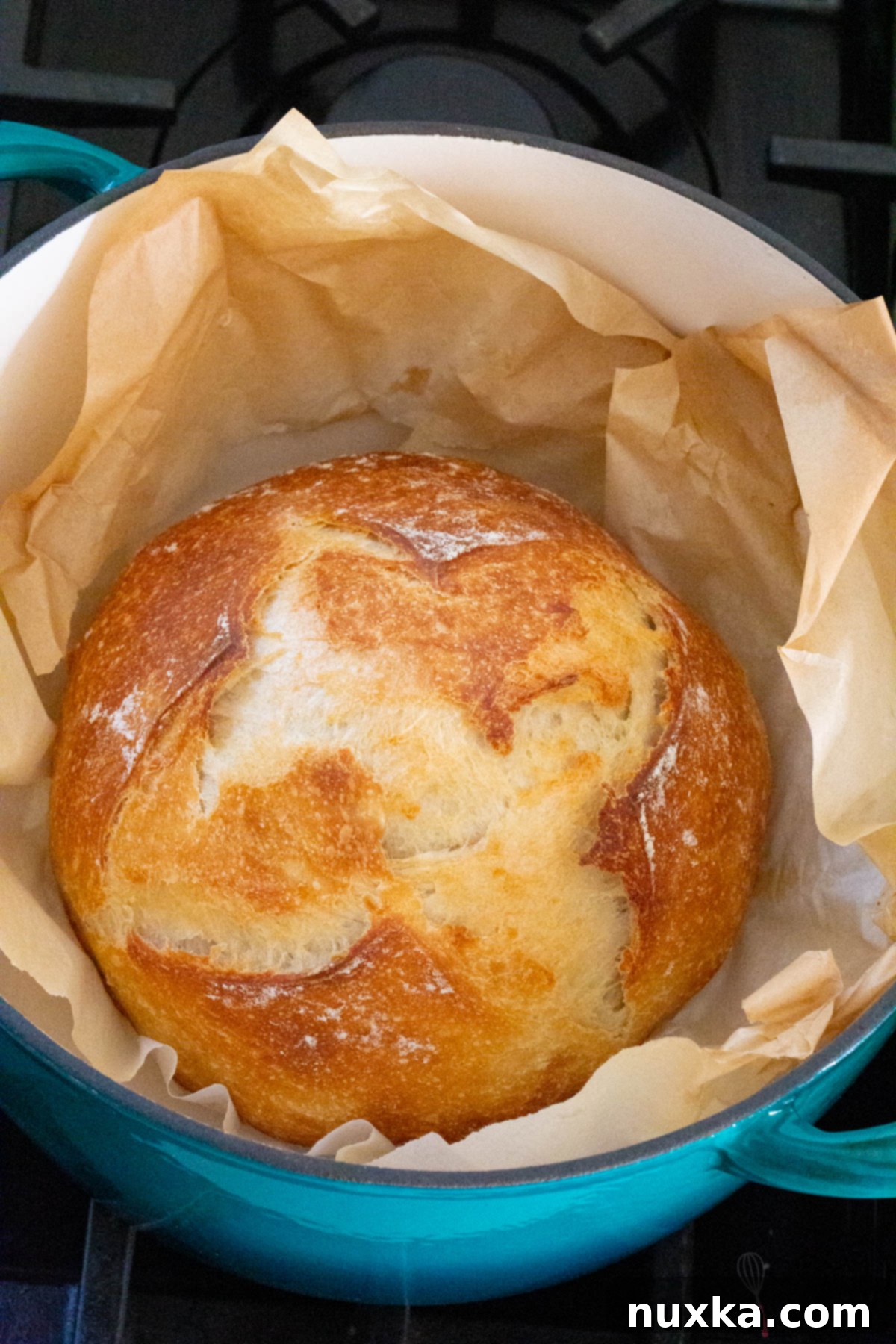 how to make no-knead-bread-recipe-with-sourdough-starter