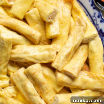 Cream Cheese Nalesniki 3 how to make crepes with a cream cheese crepe filling--the best crepes!