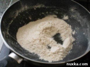 how to brown the flour for mushroom gravy