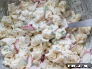 raw cauliflower salad ingredients