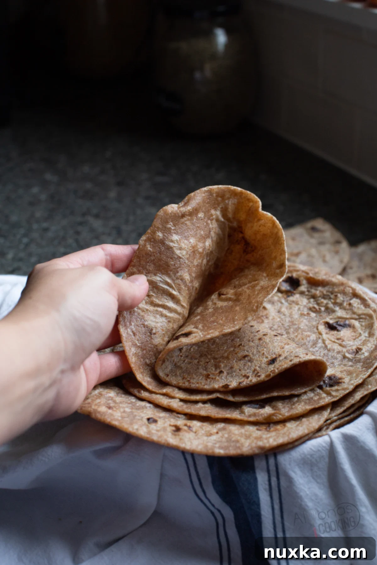 flexible whole wheat tortillas