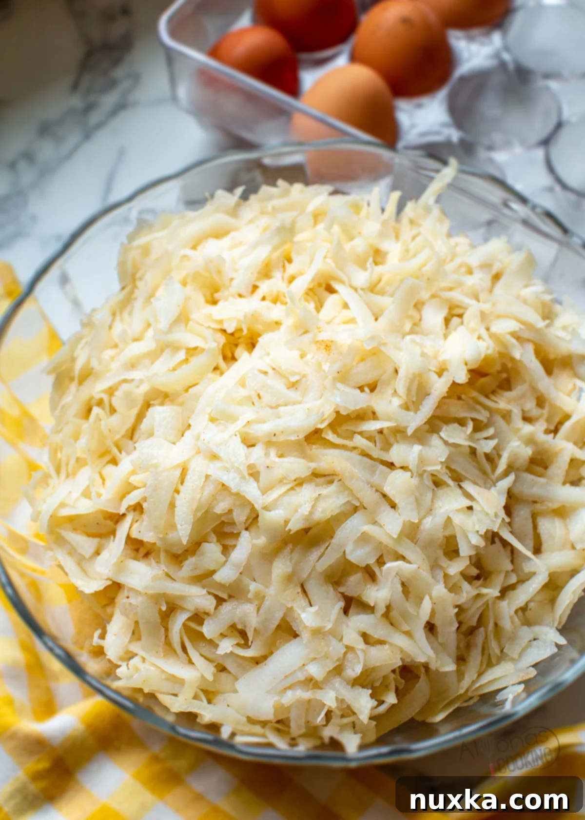 Perfectly crispy homemade hash browns ready for breakfast