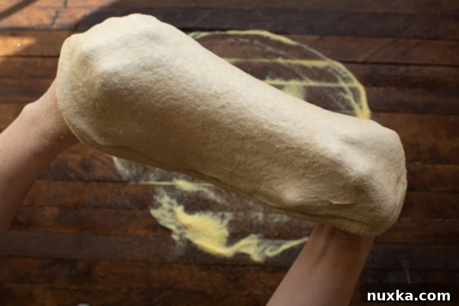stretching whole wheat pizza dough 