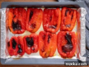 roasted bell peppers for Matbucha