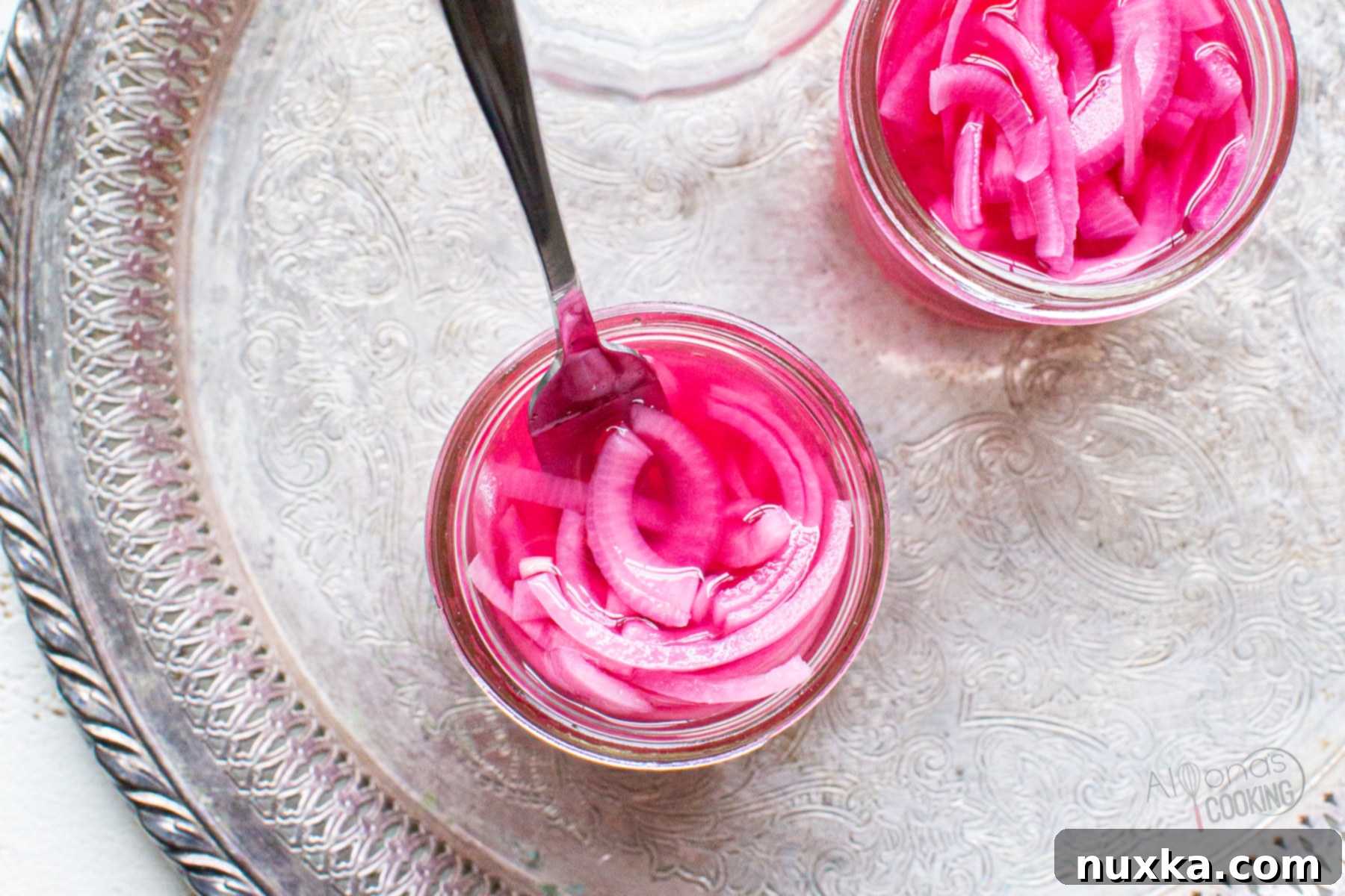 homemade pickled red onions