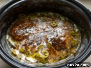 slowly cooked chuck roast with jalapeño slices