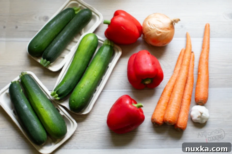 zucchini spread (Ikra) ingredients 