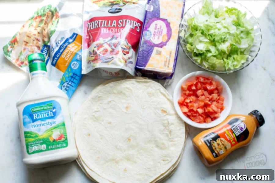 taco Bell Chipotle Ranch Grilled Chicken Burrito ingredients