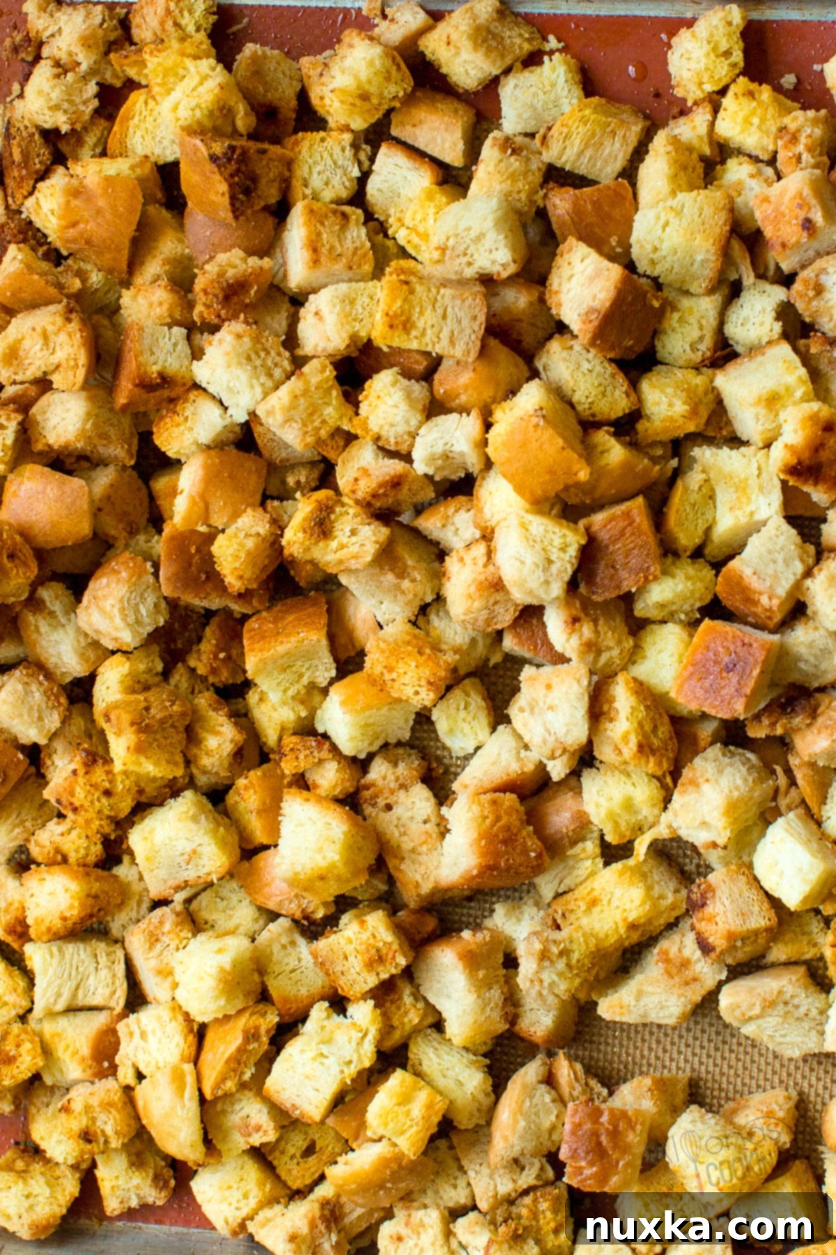 homemade croutons
