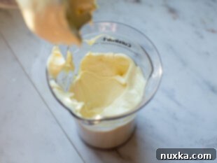 thickened homemade mayonnaise