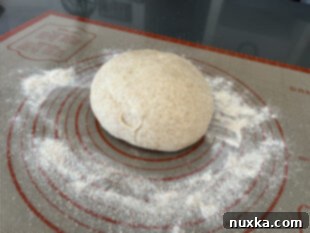 shaping the whole wheat bread dough for structure